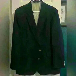 Vintage Adam’s Row 44L Black Blazer with Golden Buttons